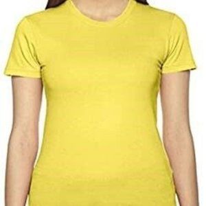 NWT AMERICAN APPAREL FINE JERSEY SHORT SLEEVE T-SHIRT SUNSHINE XL